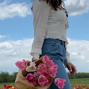 Nasty Gal white blouse